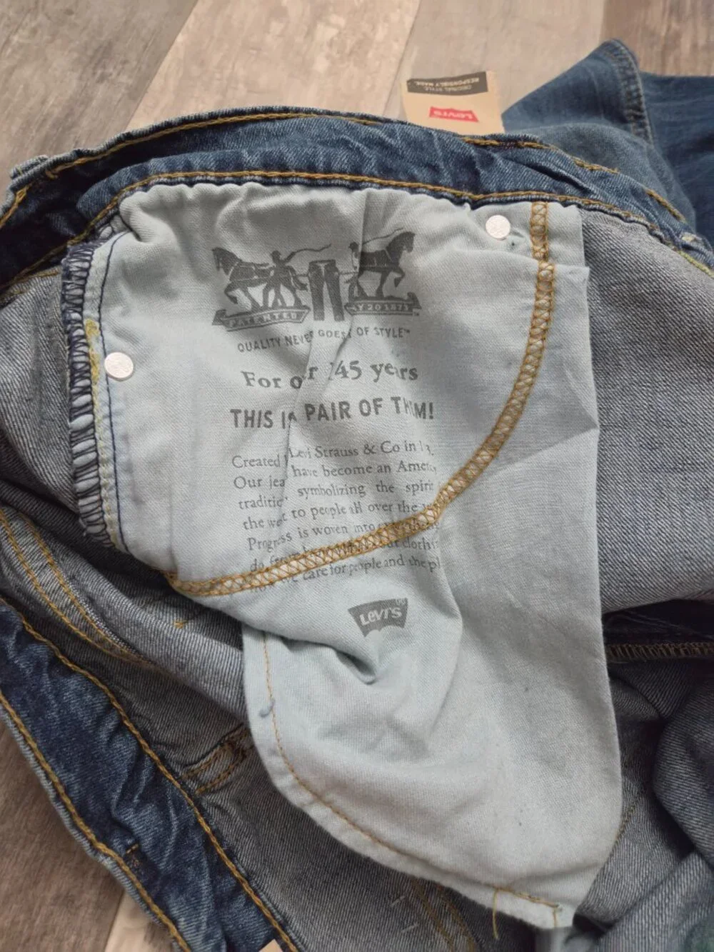 New with Tags Levi's 541 Jeans Men's Blue Denim Athletic Taper - 40w X 30L